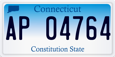 CT license plate AP04764