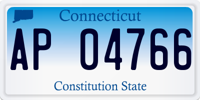 CT license plate AP04766
