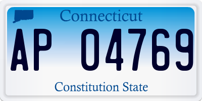 CT license plate AP04769