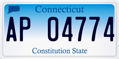 CT license plate AP04774