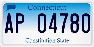 CT license plate AP04780