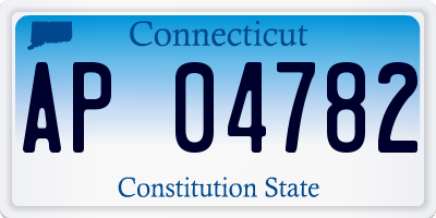 CT license plate AP04782