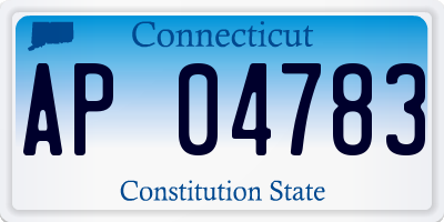 CT license plate AP04783