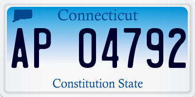 CT license plate AP04792
