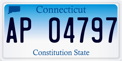 CT license plate AP04797