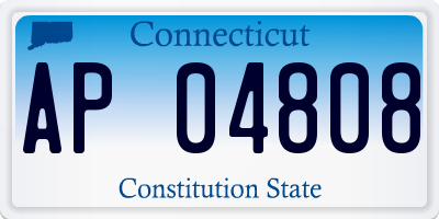 CT license plate AP04808