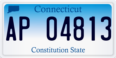 CT license plate AP04813
