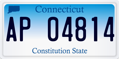 CT license plate AP04814