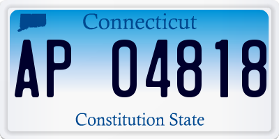 CT license plate AP04818