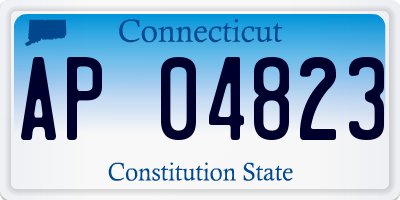 CT license plate AP04823