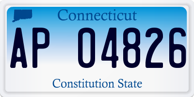 CT license plate AP04826