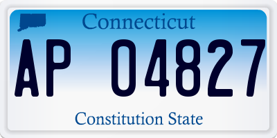 CT license plate AP04827