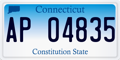 CT license plate AP04835