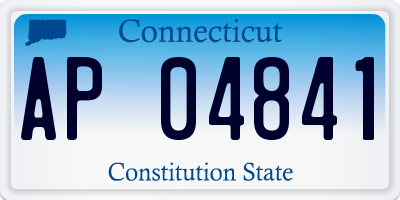 CT license plate AP04841