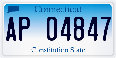 CT license plate AP04847