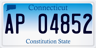 CT license plate AP04852