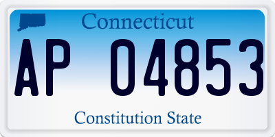 CT license plate AP04853