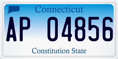 CT license plate AP04856