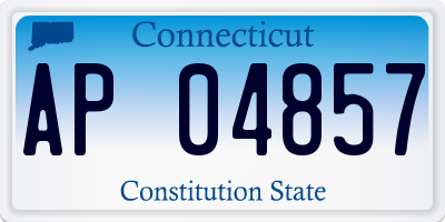 CT license plate AP04857
