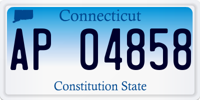 CT license plate AP04858