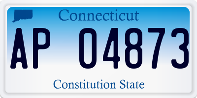 CT license plate AP04873
