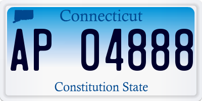 CT license plate AP04888