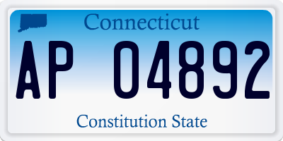 CT license plate AP04892