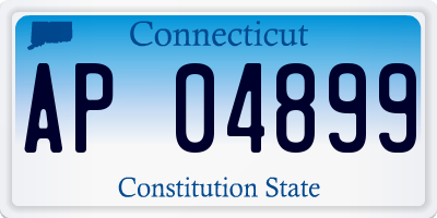 CT license plate AP04899