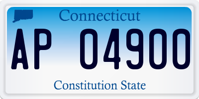 CT license plate AP04900
