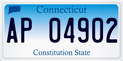 CT license plate AP04902