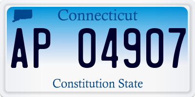 CT license plate AP04907