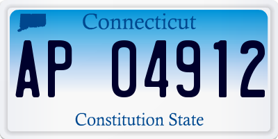 CT license plate AP04912