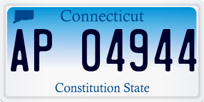 CT license plate AP04944