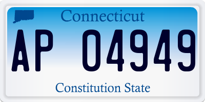 CT license plate AP04949