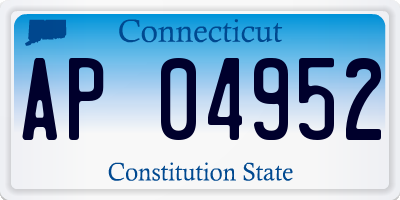 CT license plate AP04952