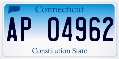 CT license plate AP04962