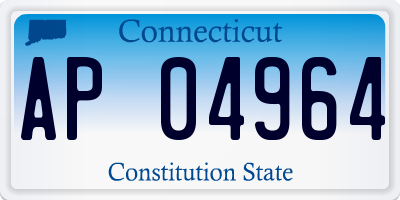 CT license plate AP04964