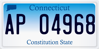 CT license plate AP04968