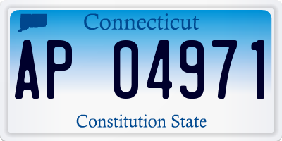 CT license plate AP04971