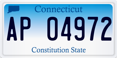 CT license plate AP04972