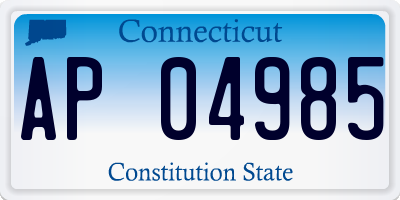 CT license plate AP04985
