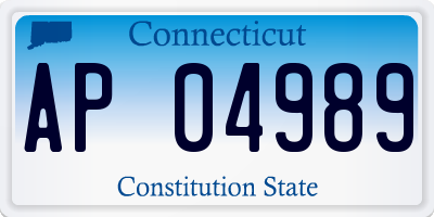CT license plate AP04989