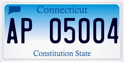 CT license plate AP05004