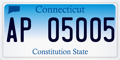 CT license plate AP05005