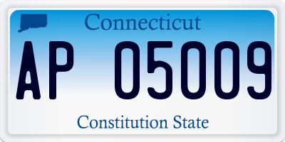 CT license plate AP05009
