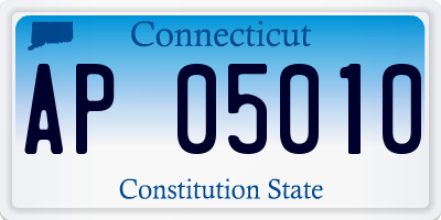 CT license plate AP05010