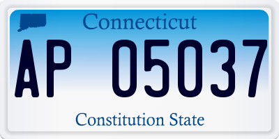 CT license plate AP05037