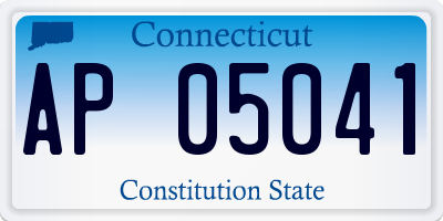 CT license plate AP05041