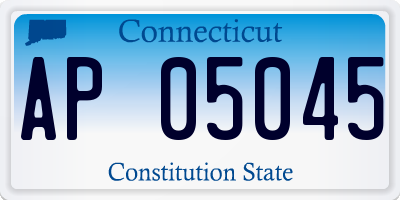 CT license plate AP05045