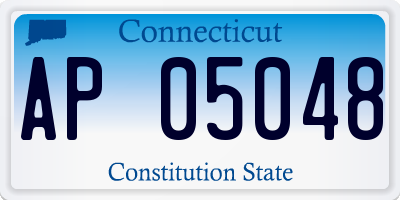 CT license plate AP05048